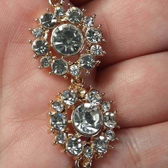 Gold & Crystal Three Piece Jewelry Set - Picture 6 of 6